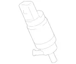 2108690821 - Windshield Washer, Emergency Equipmt: Pump for Mercedes-Benz Image