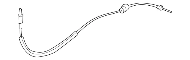 2127600304 - Rear Doors: Bowden Cable for Mercedes-Benz: CLS400, CLS550, CLS63 AMG, CLS63 AMG S, E250, E350, E400, E550, E63 AMG, E63 AMG S Image image