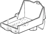 YF1Z10732AD - Electrical: Battery Tray for Ford: Taurus | Mercury: Sable Image