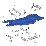 F75Z5005YR - Body: Frame Assembly for Ford Image image