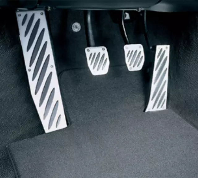 51470027792 - Interior: 2001-2013 BMW Aluminum Footrest Pedal for BMW: 128i, 135i, 135is, 325Ci, 325i, 325xi, 328i, 328i xDrive, 328xi, 330Ci, 330i, 330xi, 335d, 335i, 335i xDrive, 335is, 335xi Image