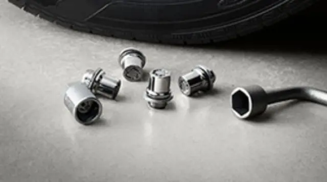 PT2763423000 - Wheels: 2022-2025 Toyota - Wheel Locks, Chrome for Toyota: 4Runner, Grand Highlander, Land Cruiser, Sequoia, Tacoma, Tundra Image