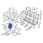 CK4Z9966800W - Body: Seat Back Pad for Ford: Transit-150, Transit-250, Transit-350, Transit-350 HD Image