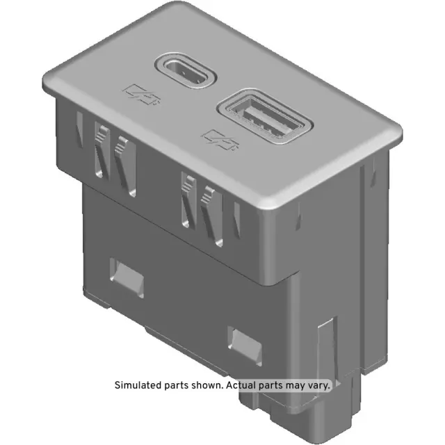 13540948 - : Receptacle for Buick: Encore GX | Cadillac: XT5, XT6 | Chevrolet: Blazer, Bolt EUV, Bolt EV, Trailblazer | GMC: Acadia Image