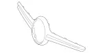 11788800609999 - Body: Center Molding for Mercedes-Benz Image
