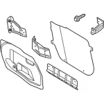 KS7Z54201B68A - Body: Inner Panel Assembly for Ford: Police Responder Hybrid, SSV Plug-In Hybrid Image