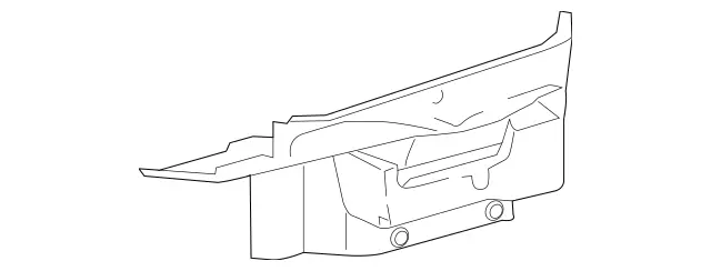 23069025419C79 - Body: Trunk Side Trim for Mercedes-Benz Image