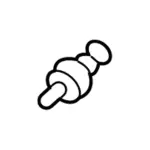 W714316S900 - Body: Support Cylinder Ball Stud for Ford Image