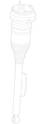 2233209102 - : Suspension Shock Absorber for Mercedes-Benz Image