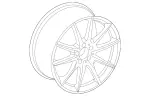 19040110007X23 - : Wheel Exchange Spoked for Mercedes-Benz Image