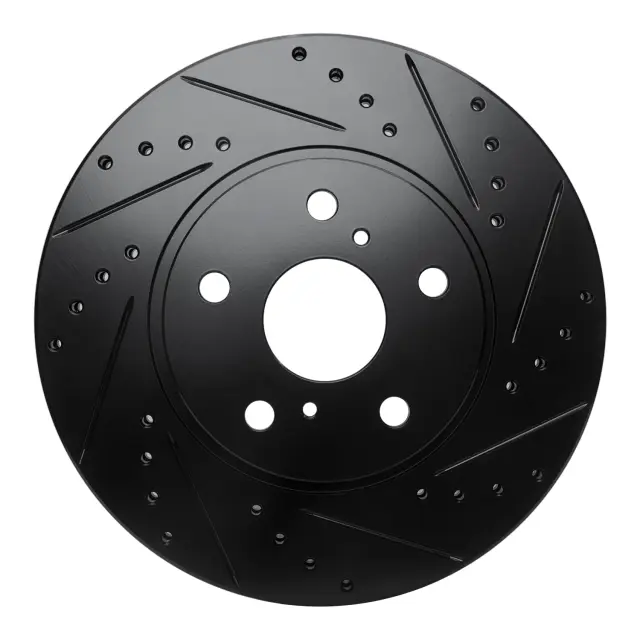 63376028R - Brakes &amp; Brake Parts: DFC Brake Rotor - Drilled and Slotted - Black for DYNAMIC FRICTION Image