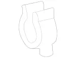 6171870090 - Steering: Cooler Line Upper Clip for Mercedes-Benz Image
