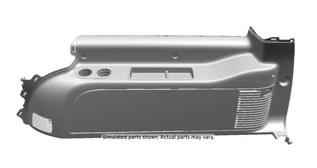 15926902 - Body: Lower Quarter Trim for Cadillac: Escalade ESV | Chevrolet: Suburban 1500, Suburban 2500 | GMC: Yukon XL 1500, Yukon XL 2500 Image