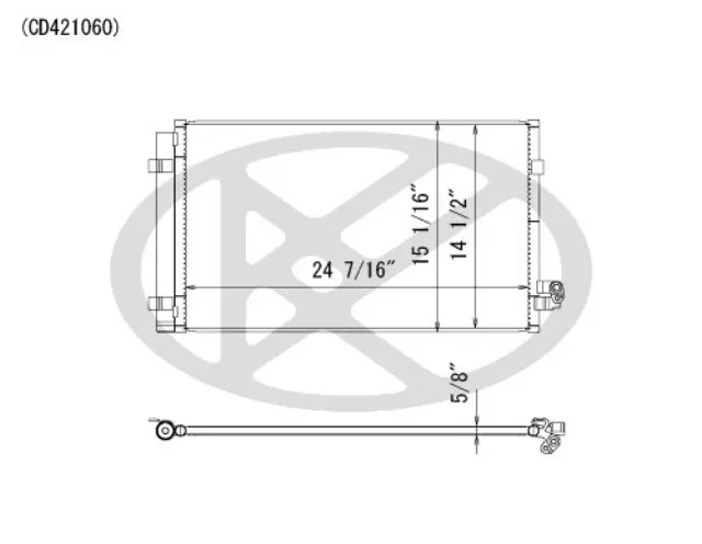 CD421060 - Air Conditioning &amp; Heat: Koyorad A/C Condenser for Koyo Image