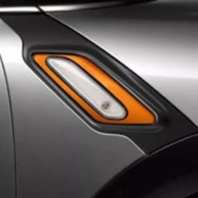 51132184060 - Exterior: Side Scuttle Insert - Orange - Set Of 2 for Mini: Cooper Countryman, Cooper Paceman Image