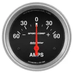 3586 - : GAUGE, AMMETER, 2 5/8", 60A, ELECTRIC, SPORT-COMP for AutoMeter Image