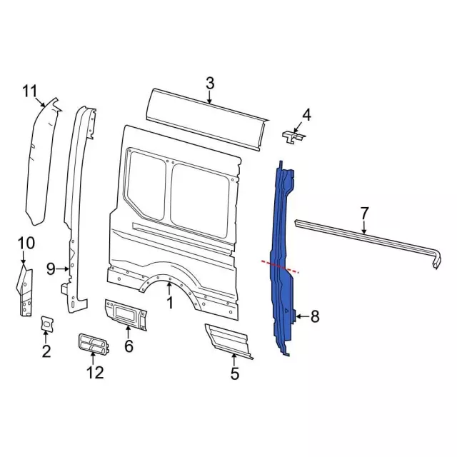 Body C-Pillar - Ford (LK4Z-6124382-C)