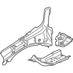 HG9Z5410463A - Body: Frame Side Member Assembly for Ford: Fusion Image