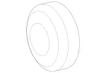 9973381 - Fuel System: Grommet, Open, Smooth for Mercedes-Benz Image