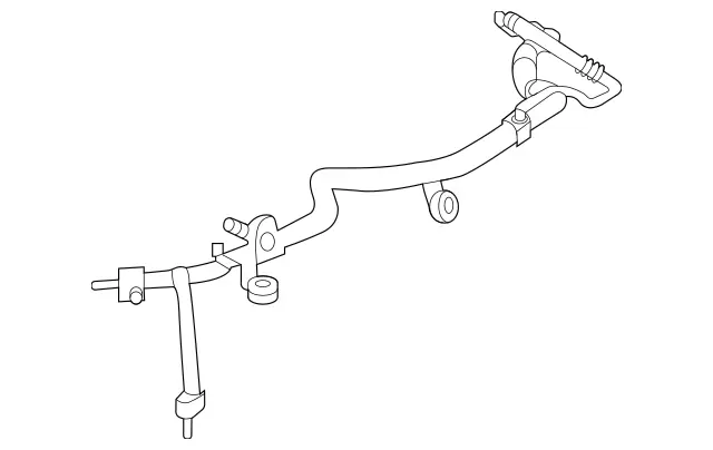 1678303003 - Heating and Ventilation: Refrigerant Line for Mercedes-Benz: GLE350, GLE450, GLE450e, GLE53 AMG, GLE580, GLE63 AMG S, GLS450, GLS580, GLS63 AMG, Maybach GLS600 Image image