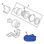 F7UZ9B659BB - Engine: Air Outlet for Ford: E-150 Econoline, E-150 Econoline Club Wagon, E-250 Econoline, E-350 Econoline, E-350 Econoline Club Wagon, E-350 Super Duty, Econoline Super Duty Image