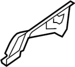 641101CD0A - Body: Apron Reinforced for INFINITI: FX35, FX37, FX50, QX70 Image