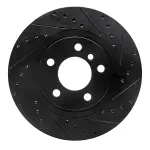 63331152R - : DFC Brake Rotor - Drilled and Slotted - Black for DYNAMIC FRICTION Image
