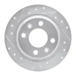 63165006L - : DFC Brake Rotor - Drilled and Slotted - Silver for DYNAMIC FRICTION Image