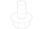 304017008016 - Interior Trim/Exterior Detachable Parts: Hexagon Head Bolt for Mercedes-Benz Image