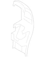 16468025009051 - Body: Rear Cover for Mercedes-Benz: GL 320, GL 350, GL 450, GL 550, ML 320, ML 350, ML 450, ML 500, ML 550, ML 63 AMG&amp;reg; Image image