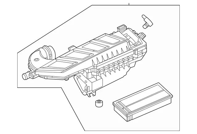 176090220064 - : Damping Air Filter for Mercedes-Benz: GLE580, GLS580 Image