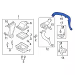 ML3Z9R530G - Engine: Engine Air Intake Hose for Ford: Expedition | Lincoln: Navigator Image