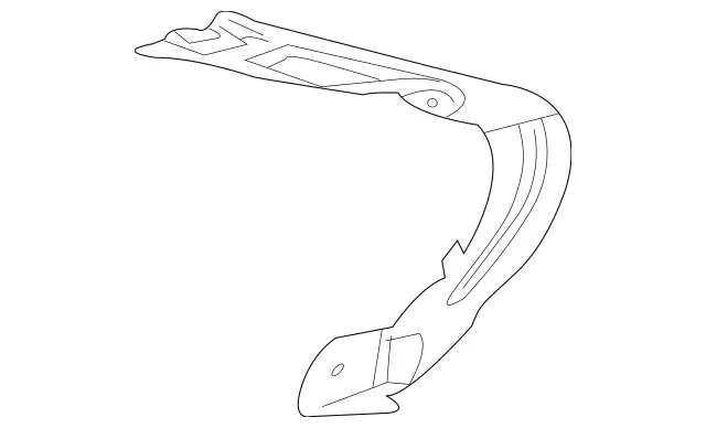 2036200372 - Cowl, Front Panel: Stiffener for Mercedes-Benz: C230, C240, C280, C32 AMG, C320, C350 Image image