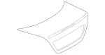 2197500875 - Trunk Lid: Trunk Lid for Mercedes-Benz: CLS500, CLS55 AMG, CLS550, CLS63 AMG Image