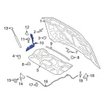 PC3Z16796A - : Hinge for Ford: F-250 Super Duty, F-350 Super Duty, F-450 Super Duty Image