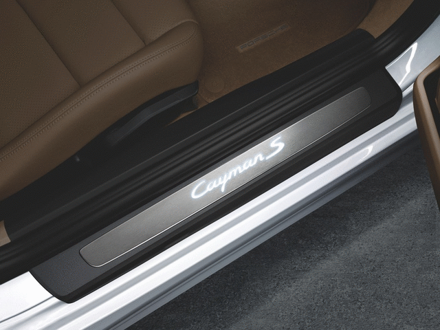 98104480012 - : Door Entry Guards In Stainless Steel for Porsche: 718 Cayman, Cayman Image