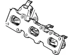 AA5Z9431A - Exhaust: Exhaust Manifold for Ford: Explorer, Flex, Police Interceptor Sedan, Police Interceptor Utility, Taurus | Lincoln: MKS, MKT Image