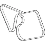 1R3Z8620DA - Cooling System: Serpentine Belt for Ford: Mustang Image