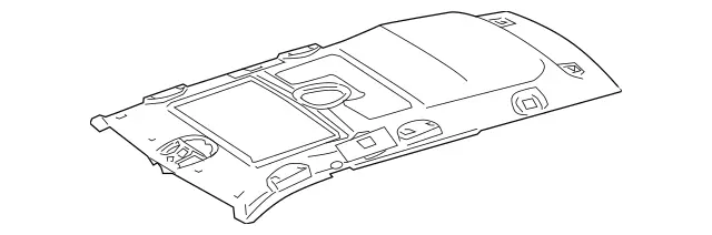 21169039507F85 - Body: Headliner for Mercedes-Benz Image