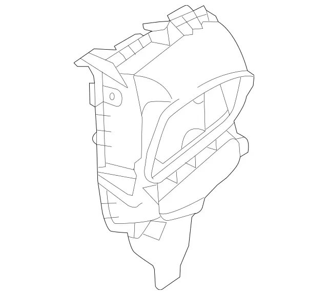 1668300040 - Heating and Ventilation: Housing, Air Intake for Mercedes-Benz: GL350, GL450, GL550, GL63 AMG, GLE300d, GLE350, GLE400, GLE43 AMG, GLE450 AMG, GLE550e, GLE63 AMG, GLE63 AMG S, GLS350d, GLS450, GLS550, GLS63 AMG, ML250, ML350, ML400, ML550, ML63 AMG Image image
