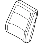 DA8Z7464417CE - Body: Seat Back Cover for Ford: Flex Image
