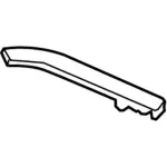 GR3Z7654000A - Body: Upper Weather-strip for Ford: Mustang Image