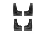 110104120104 - : Black MudFlap No-Drill DigitalFit® MudFlap Kit for WeatherTech Image