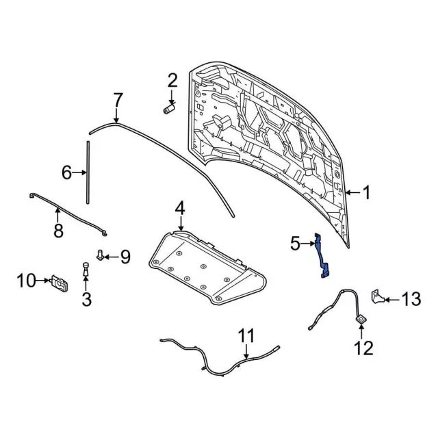M1PZ16796A - : Hinge for Ford: Bronco Sport Image