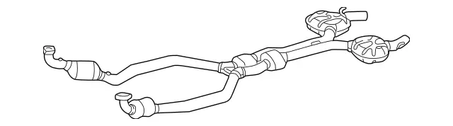 2304901519 - : Exhaust Pipe for Mercedes-Benz: SL55 AMG Image