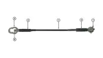 657700C060 - Body: Gate Hinge Strap for Toyota Image