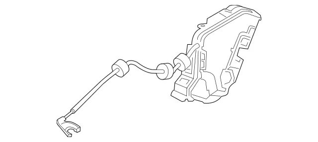 2197300335 - Body: Lock for Mercedes-Benz Image