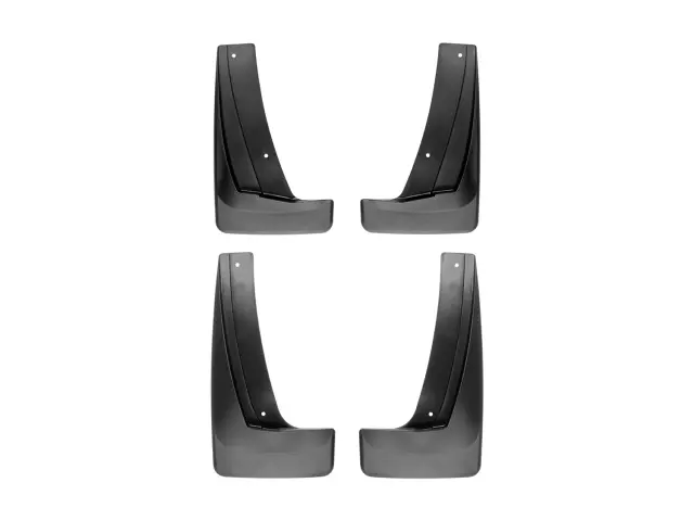 110079120079 - : Black MudFlap No-Drill DigitalFit® MudFlap Kit for WeatherTech Image