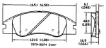 13050868 - : Disc Brake Pad Set for Kia: Spectra, Spectra5 Image