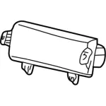 1C3Z25044A74AAA - Electrical: Passenger Air Bag for Ford: Excursion, F-250 Super Duty, F-350 Super Duty, F-450 Super Duty, F-550 Super Duty Image